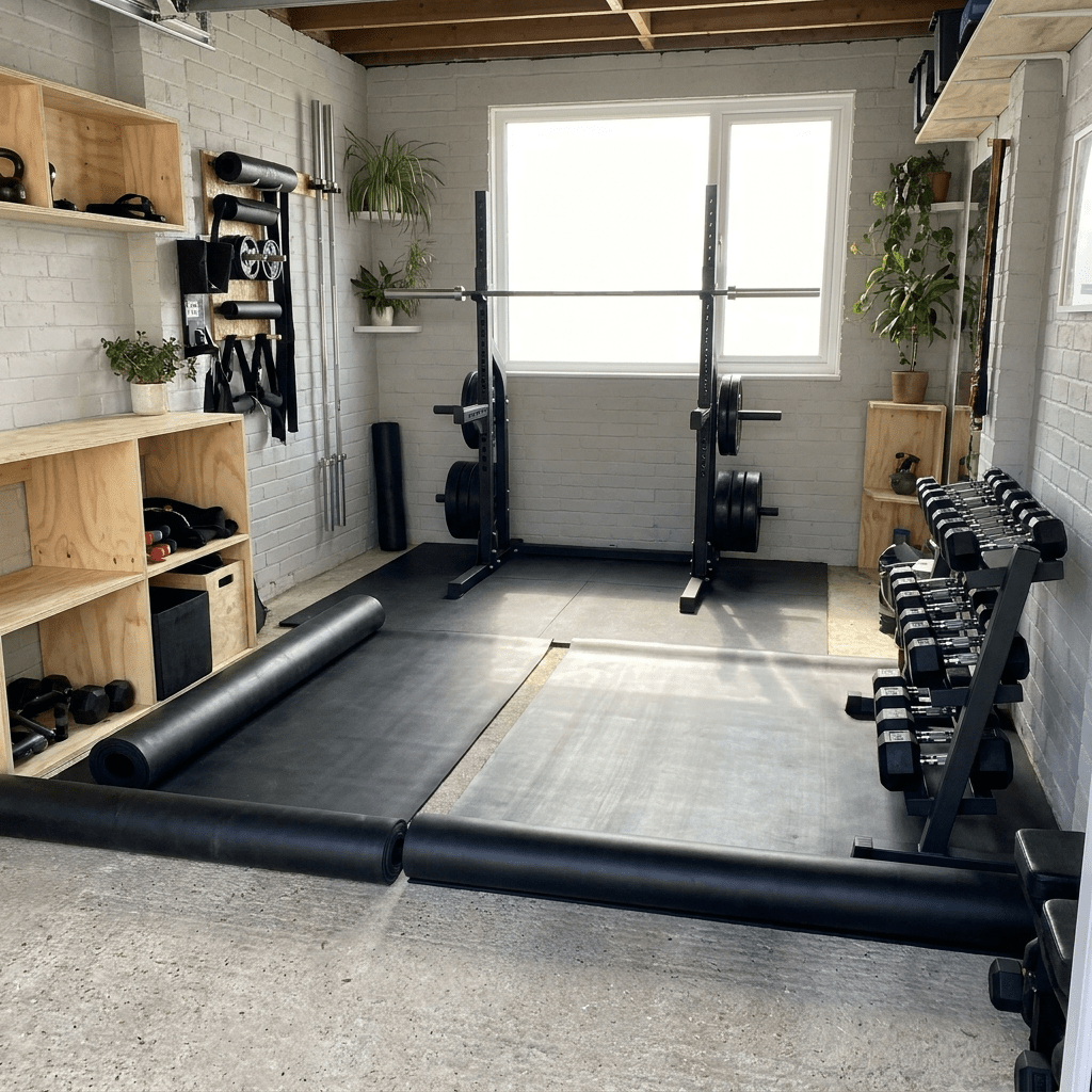 Smooth Rubber Matting Roll – Heavy-Duty Non-Slip Flooring - Rackerman