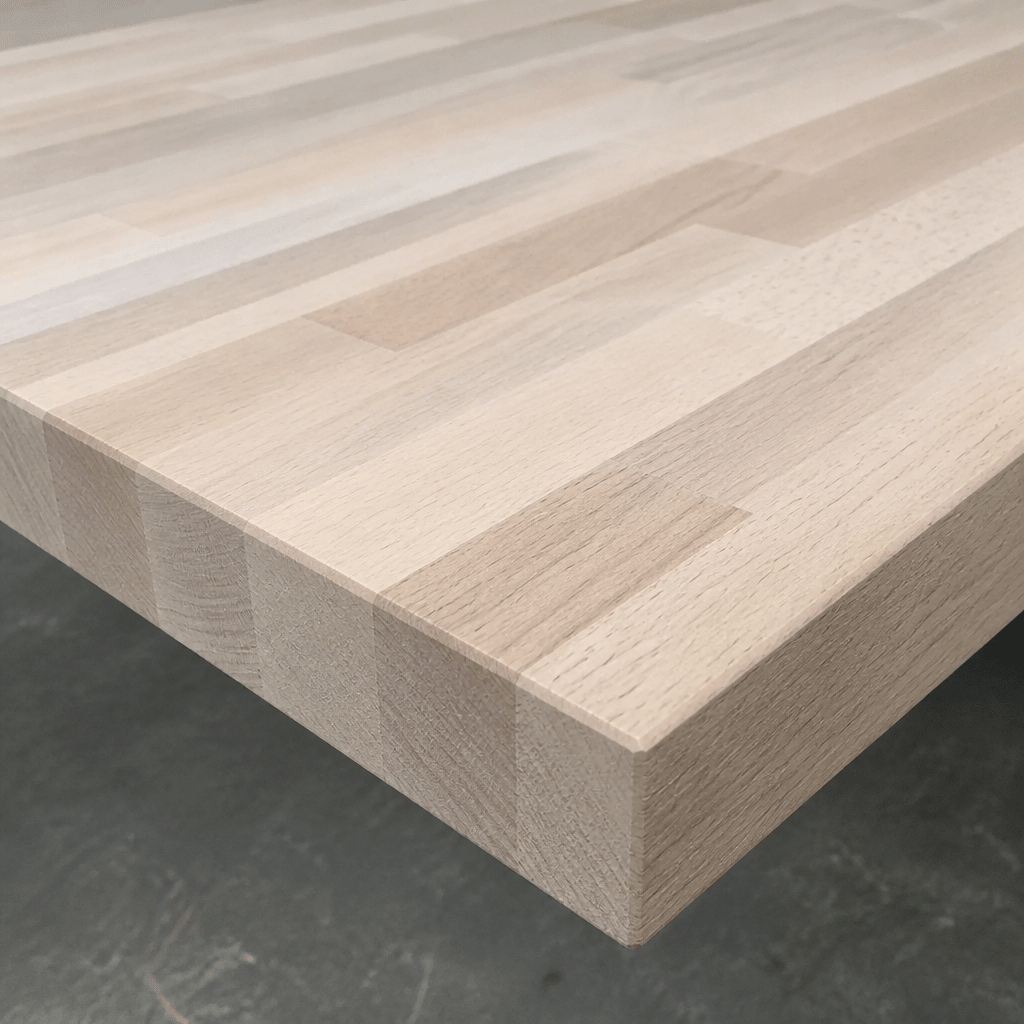 Solid Beech Kitchen Worktop 28mm – Real Solid Wood Beech Worktop, Cut to Size, Breakfast Bar, Kitchen Island & Upstand - Rackerman