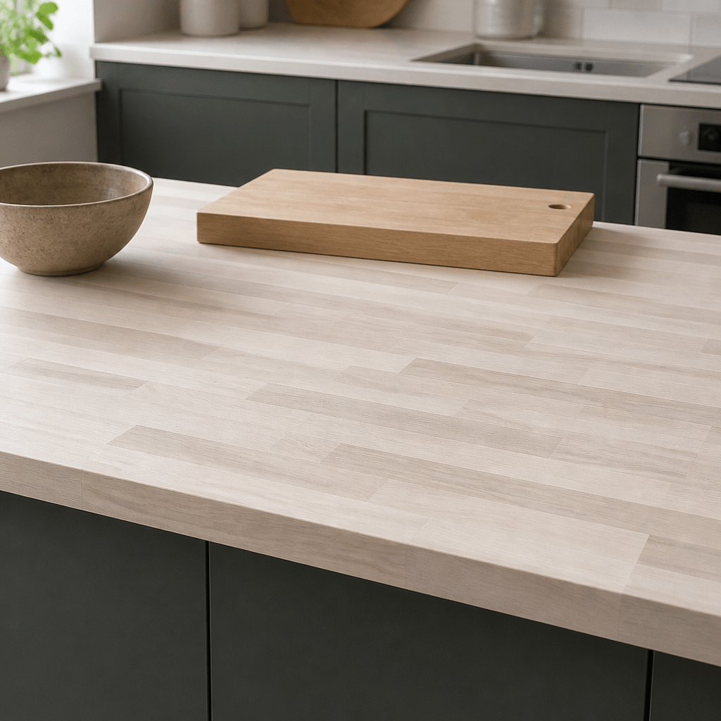 Solid Beech Kitchen Worktop 38mm – Real Solid Wood Beech Worktop, Cut to Size, Breakfast Bar, Kitchen Island & Upstand - Rackerman