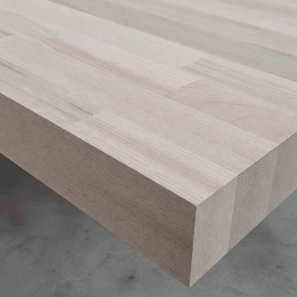 Solid Beech Kitchen Worktop 38mm – Real Solid Wood Beech Worktop, Cut to Size, Breakfast Bar, Kitchen Island & Upstand - Rackerman