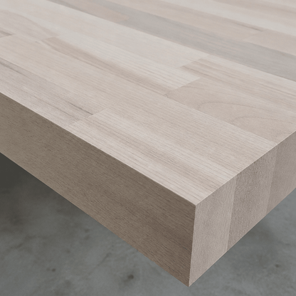 Solid Beech Kitchen Worktop 38mm – Real Solid Wood Beech Worktop, Cut to Size, Breakfast Bar, Kitchen Island & Upstand - Rackerman