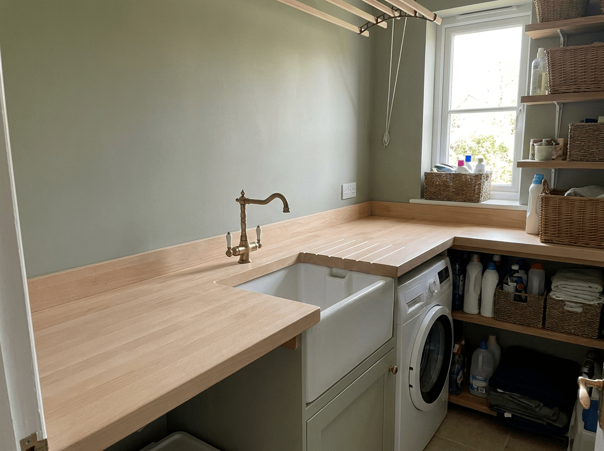 Solid Beech Worktop 28mm – Real Hardwood Kitchen Tops - Rackerman