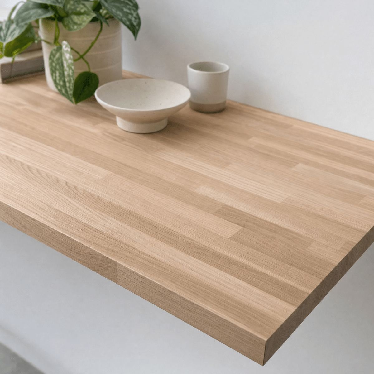 Solid Oak Kitchen Worktop 28mm – Real Solid Wood Oak Worktop, Cut to Size, Breakfast Bar, Kitchen Island, Shelf & Upstand - Rackerman