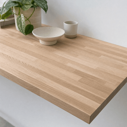 Solid Oak Kitchen Worktop 28mm – Real Solid Wood Oak Worktop, Cut to Size, Breakfast Bar, Kitchen Island, Shelf & Upstand - Rackerman