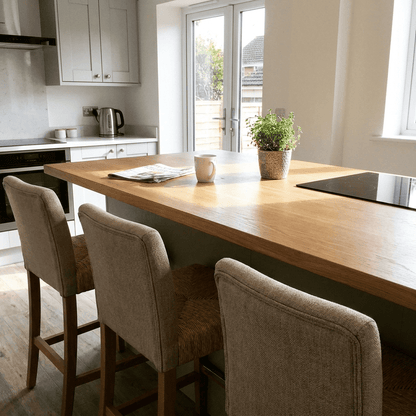 Solid Oak Kitchen Worktop 38mm – Real Hardwood, 1m to 4m - Rackerman