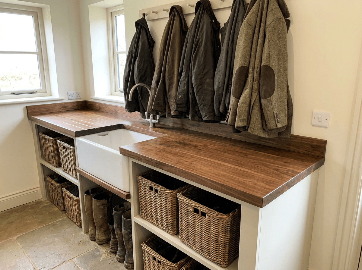 Solid Walnut Kitchen Worktop 38mm – Real Dark Hardwood, Cut to Size - Rackerman