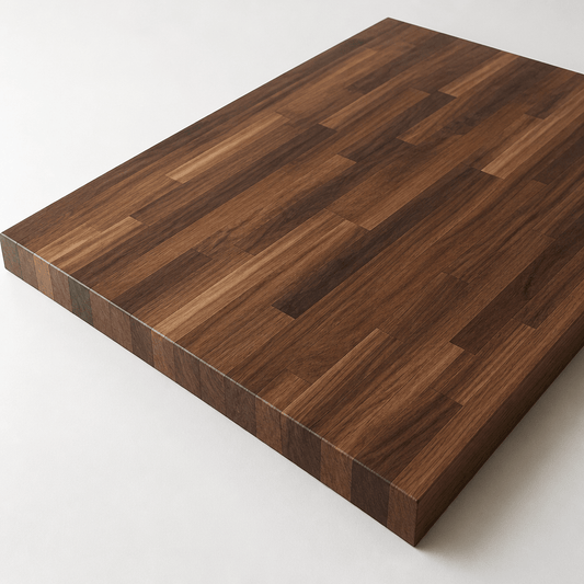 Solid Walnut Kitchen Worktop 38mm – Real Dark Hardwood Walnut Worktop, Cut to Size, Breakfast Bar, Kitchen Island & Upstand - Rackerman
