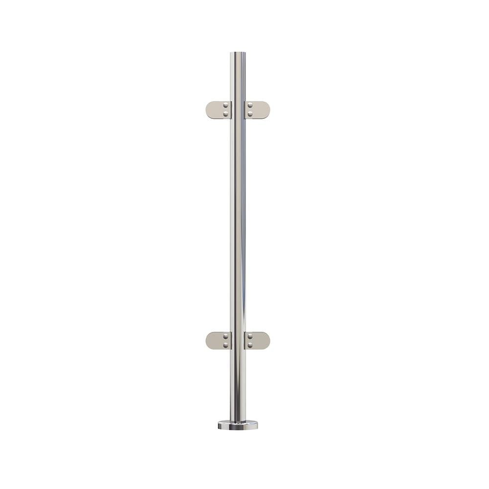 Stainless Steel Handrail Posts – 316 Mirror Polish Balustrade Posts & Uprights for Handrail & Glass Balustrade - Rackerman