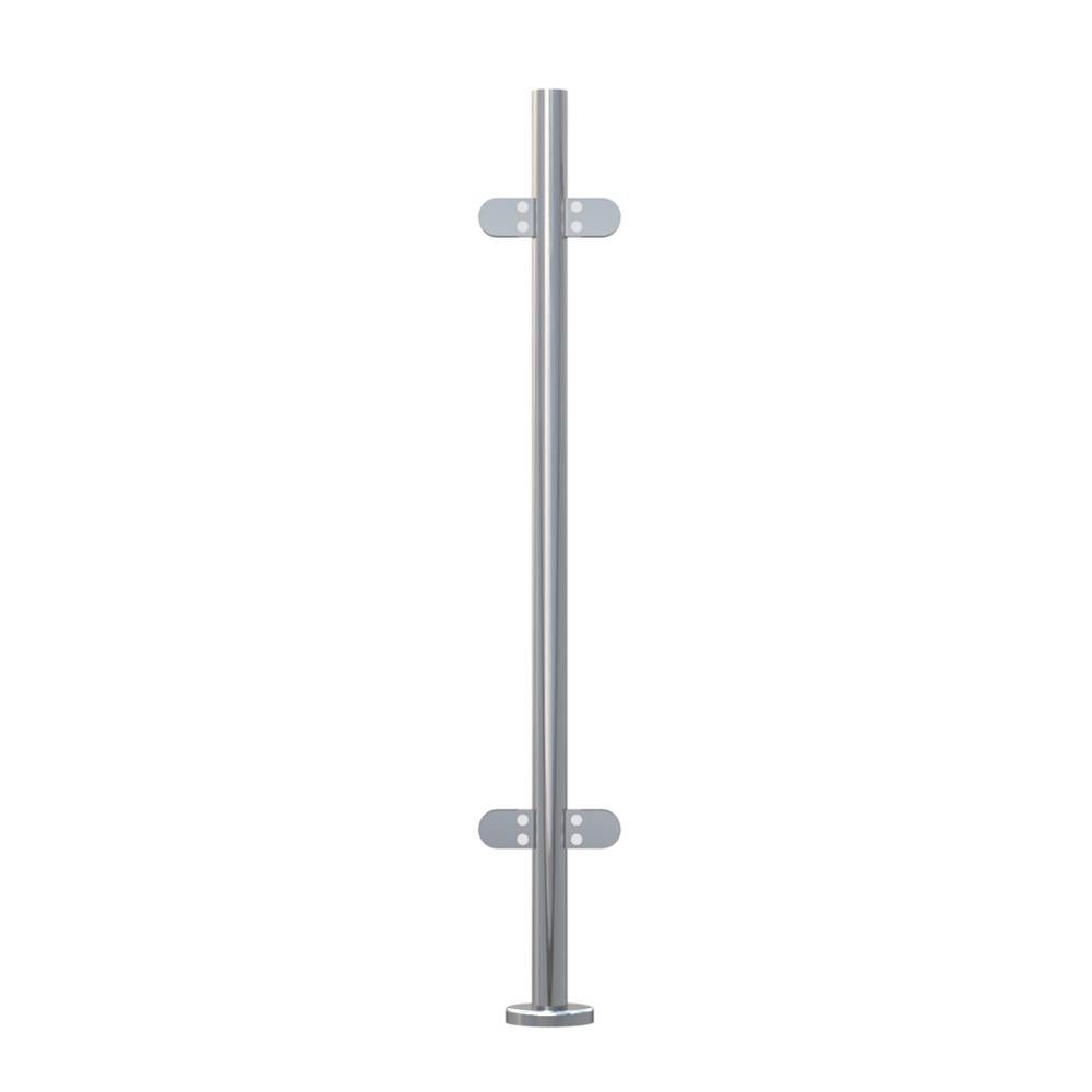 Stainless Steel Handrail Posts – 316 Mirror Polish Balustrade Posts & Uprights for Handrail & Glass Balustrade - Rackerman