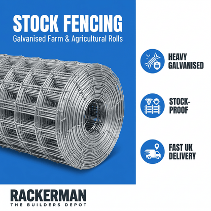 Stock Fencing — Galvanised Farm & Agricultural Fence Rolls - Rackerman
