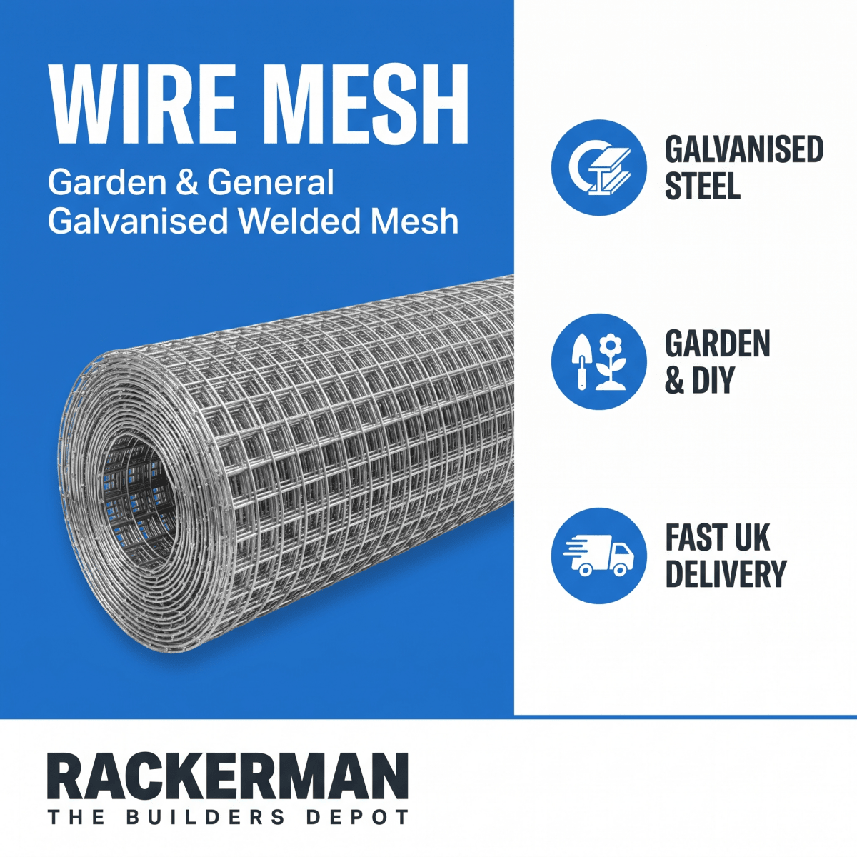 Wire Mesh — Garden & General Galvanised Welded Mesh - Rackerman