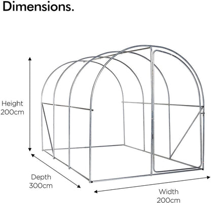 Polytunnel Greenhouse Multiple Sizes