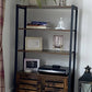 Vintage Industrial Bookcase Storage Cabinet