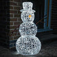 Christmas 80 LED Indoor Outdoor Soft Acrylic Snowman 90cm - COOL WHITE