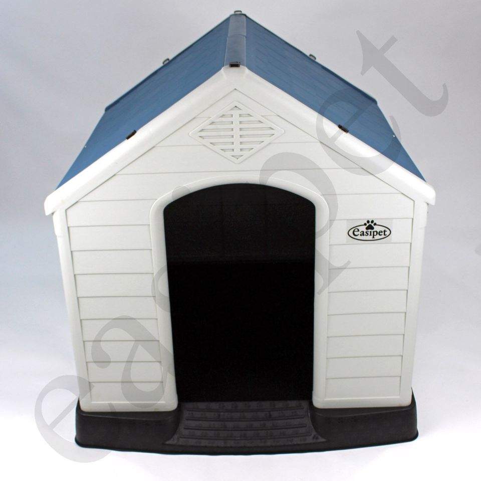 New Plastic Dog Kennel Pet House XL Weatherproof Outdoor Durable Animal Shelter