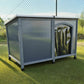 XL DOG KENNEL PLASTIC AND WOOD INSULATED TWIN PANEL DOG SHELTER PUPPY HOUSE(mc)
