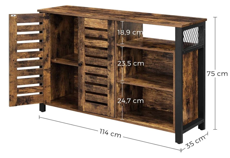 Industrial Rustic Style Hallway Console Table