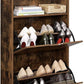 Shoe Rack Cabinet 60 x 24 x 102 cm, Rustic Brown