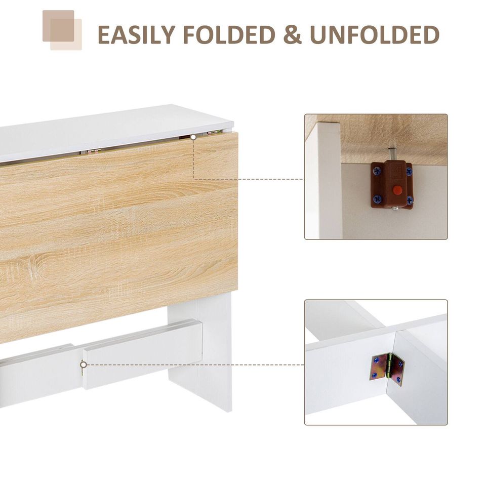 Wooden Folding Butterfly Drop Leaf Dining Table
