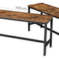 Industrial Dining Bench Set 2 Vintage Chair
