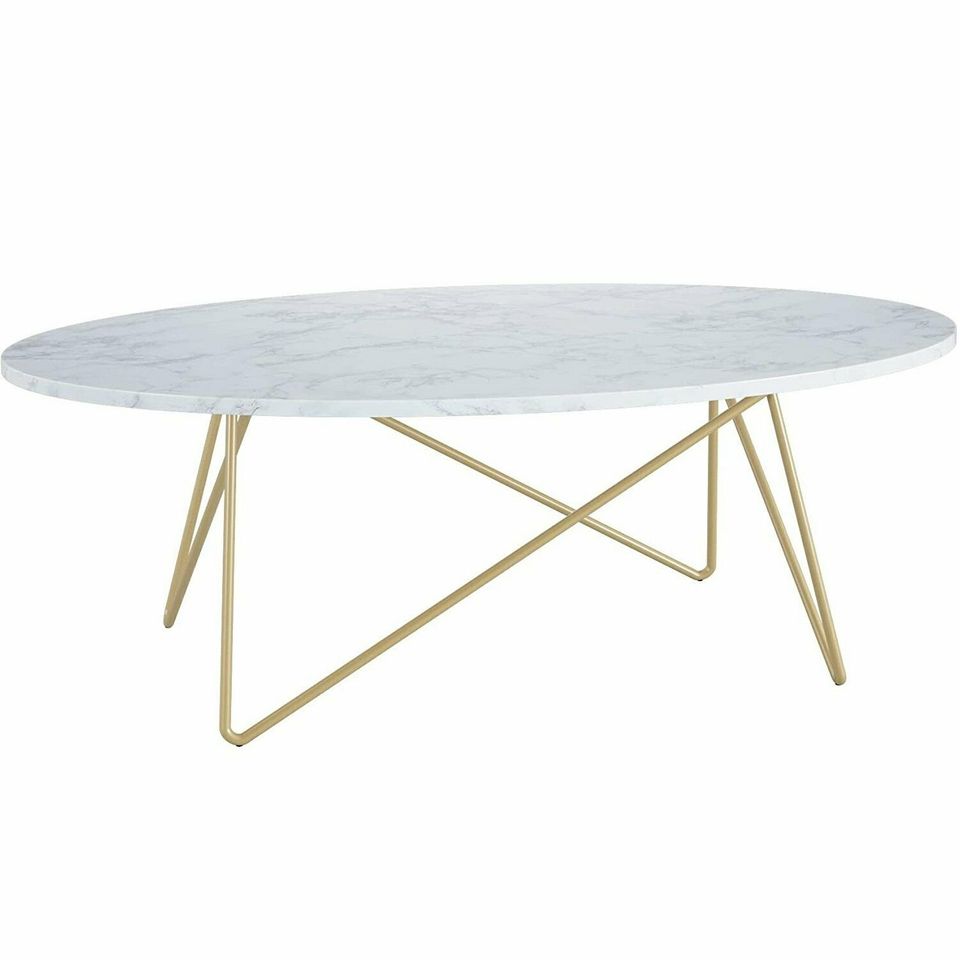 Coffee Table Modern Table Marble Effect