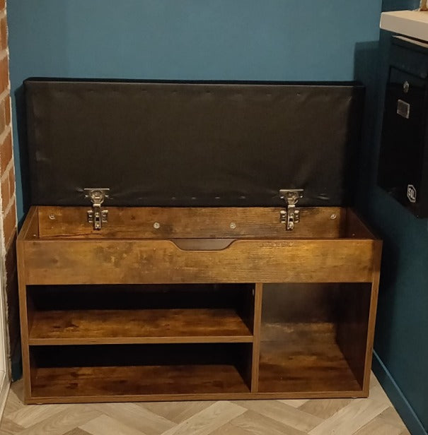 Small shoe deals cabinet with seat