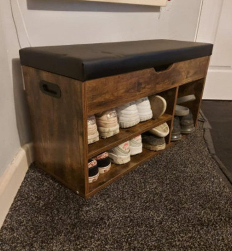 Small shoe hot sale storage bench