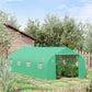 6 x 3M Walk in Polytunnel Greenhouse Large Outdoor Grow House w/ Door
