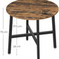 Dining Round Kitchen Table Living Room Office Industrial Rustic Brown Food Drinks Breakfast Unit