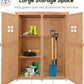 Wooden Garden Shed Tool Storage Cabinet