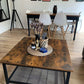 Square Coffee Dinner Drinks Table Industrial Style