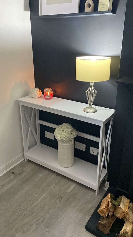 Thin entryway clearance console