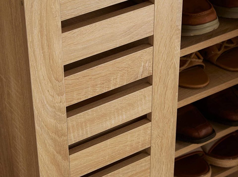 Real wood deals shoe storage cabinet