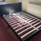 Small Double Bed 4ft Frame Upholstered Faux Leather Home Bedroom Wooden Wood Sleeper Furniture