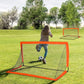 Set of 2 Football Goal Net 6 x 3 ft Foldable Outdoor
