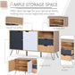 Sideboard Table Cupboard Storage 2 Drawers Cabinet