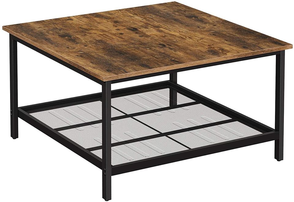 Square Coffee Dinner Drinks Table Industrial Style