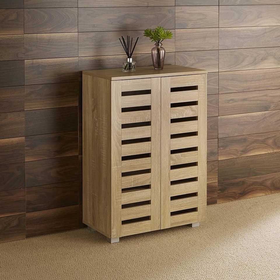 Oak wood shoe deals cabinet