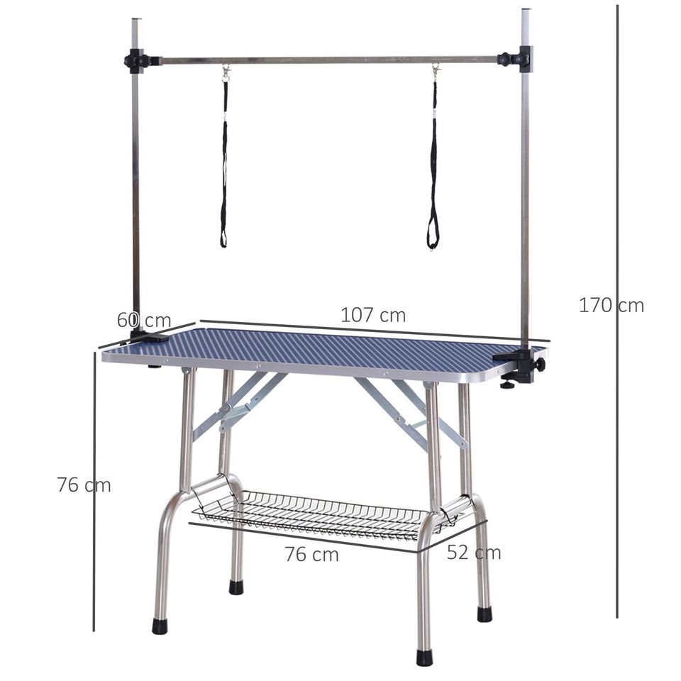 Adjustable dog grooming discount table