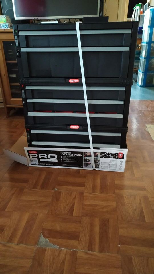 Home Work Garage Workshop Shed Warehouse Tools Equipment Storage Tool Trolley w/ 7 Drawers