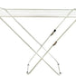 Winged Folding Clothes Airer Metal White Outdoor Indoor Clothing Storage Rack