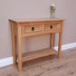 Vintage Console Table w/ 2 Drawer