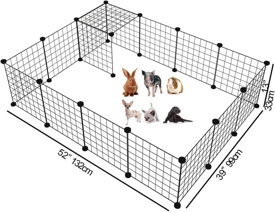 Rectangular best sale dog playpen