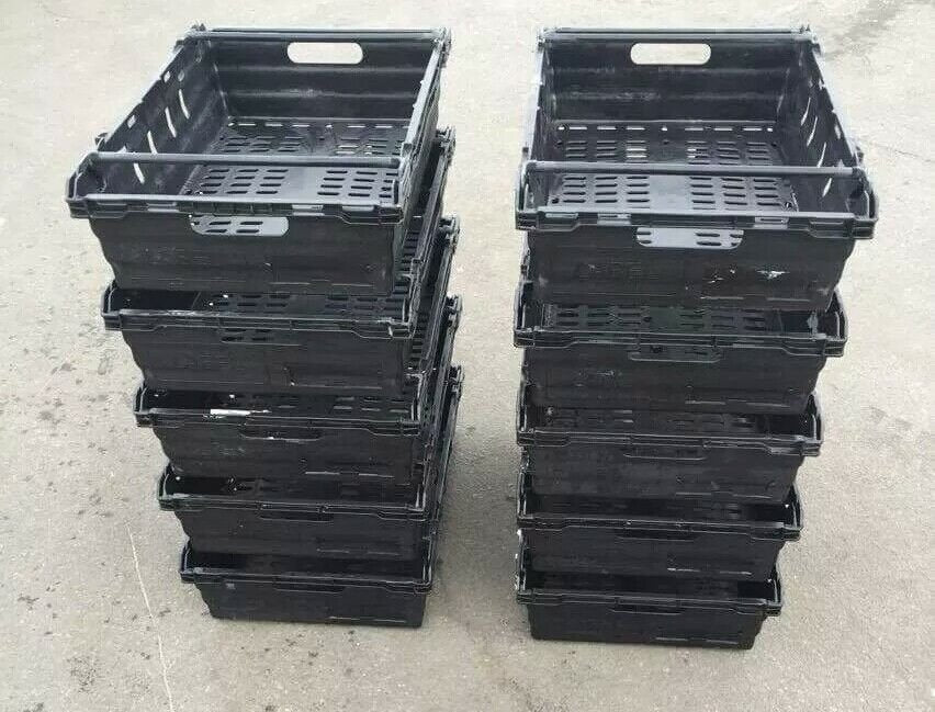 Heavy Duty Plastic Bail Arm Crates