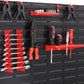 Tool Rack Garage Plastic Bins Storage Kit 90 Pcs Tools Organiser