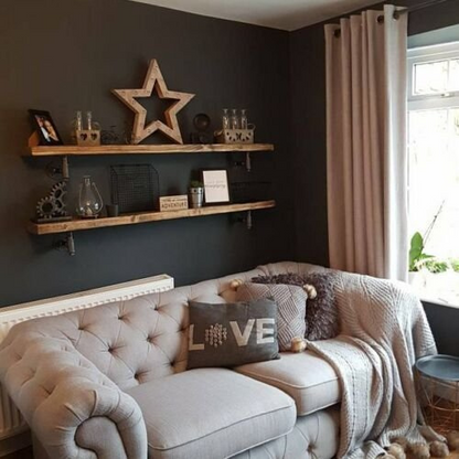 Reclaimed Scaffold Shelves UK | Rustic Industrial Wall Boards