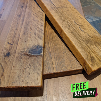 Reclaimed Scaffold Shelves UK | Rustic Industrial Wall Boards