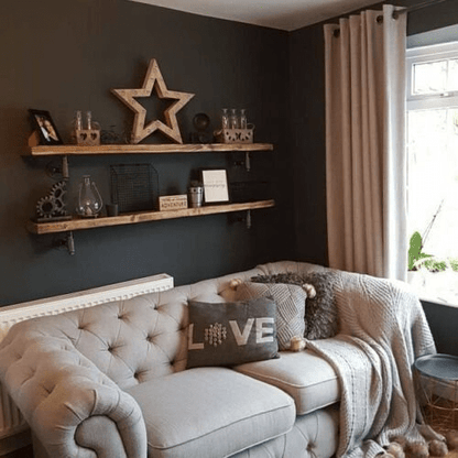 Reclaimed Scaffold Board Shelves – Rustic Wall Shelving, Cut to Size - Rackerman