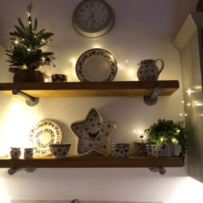 Reclaimed Scaffold Board Shelves – Rustic Wall Shelving, Cut to Size - Rackerman