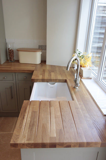 Solid Oak Worktop UK | Premium Hardwood Sanded & Oiled Worktops